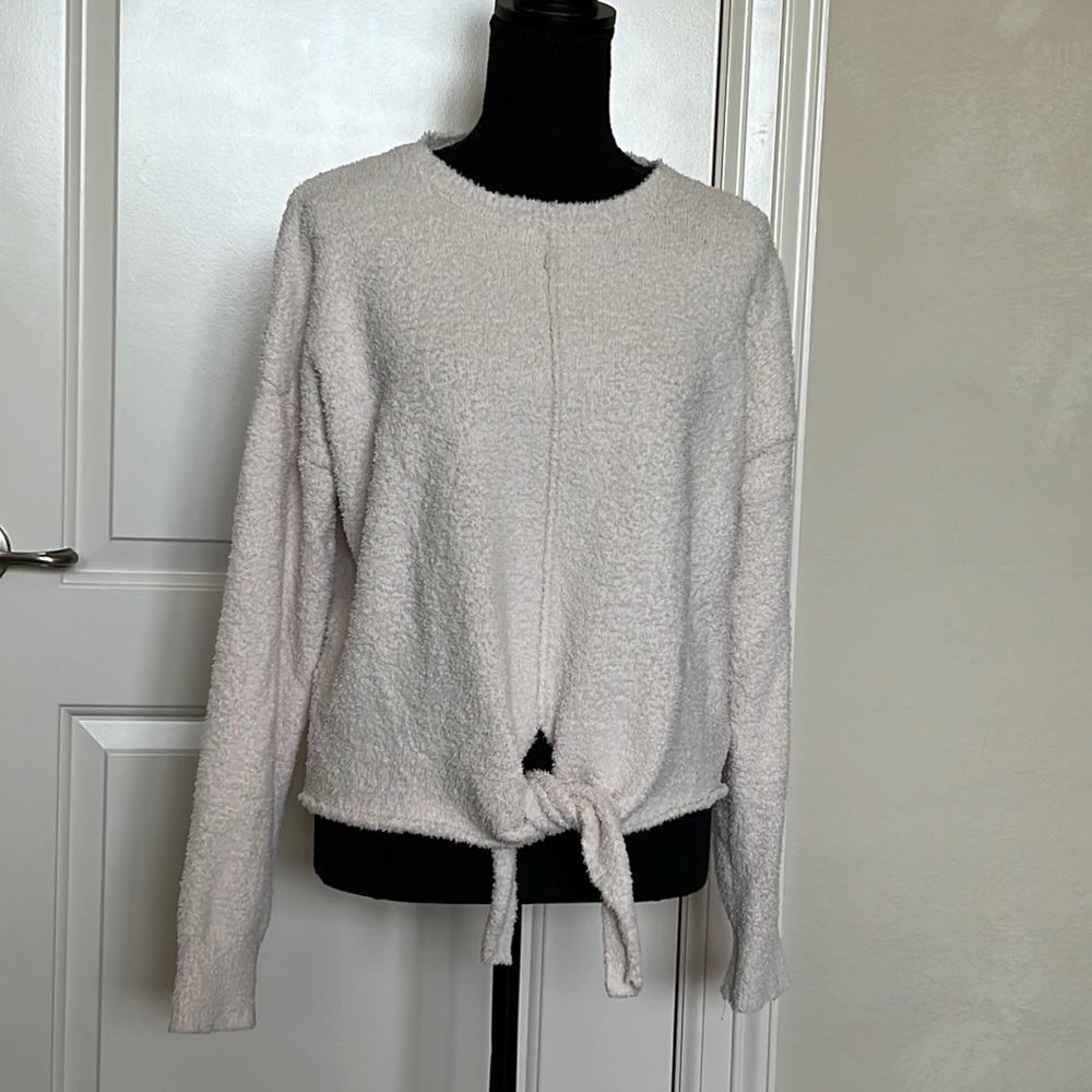 Thread and Supply tie front sweater